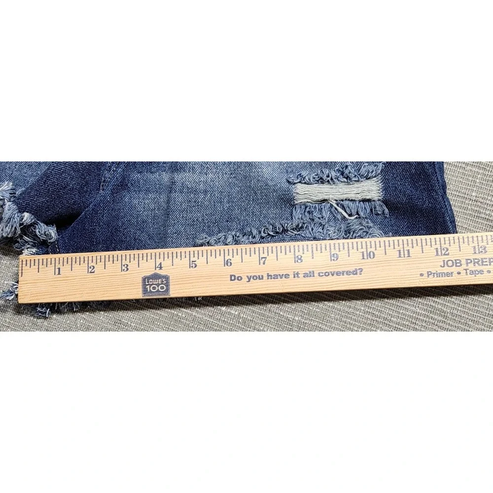 Sincerely Jules Womens Distressed‎ Denim Shorts Medium Wash High Rise Size 9/29